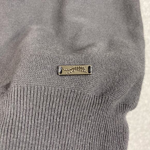 Sun Day Red Sweater Mens Size M 3D Knit Lightweight Quarter Zip Golf Pullover - Picture 4 of 9